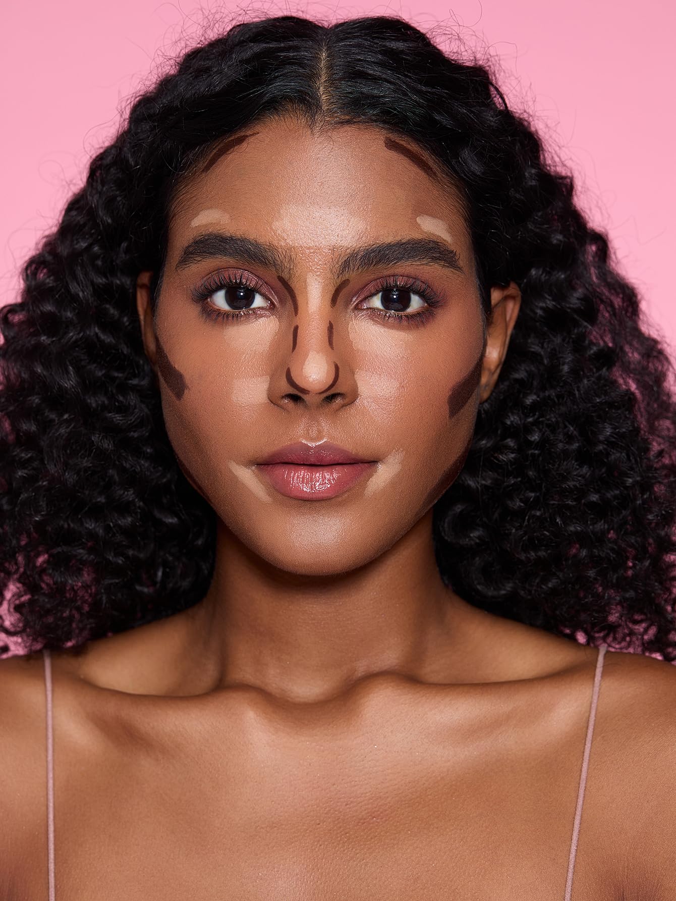 SHEGLAM Fine Line 2-In-1 Nose Contour & Highlight Pen Long Lasting Waterproof Cream Bronzer & Highlight Sticks-Umber