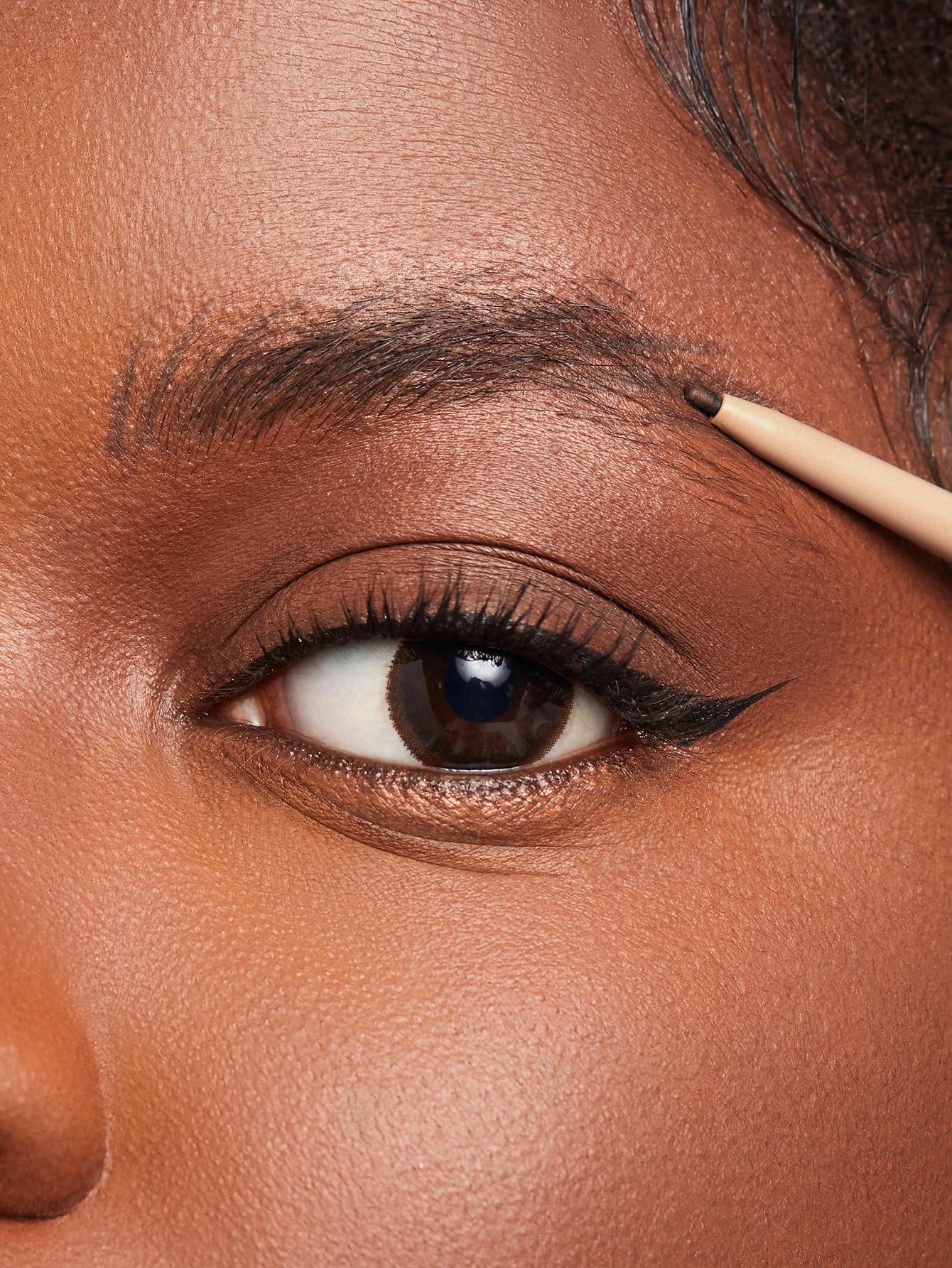 SHEGLAM Insta-Fill Eyebrow Pencil Long Lasting Non-Sticky Sweatproof Matte Eye Brow Pen Makeup-Dark brown