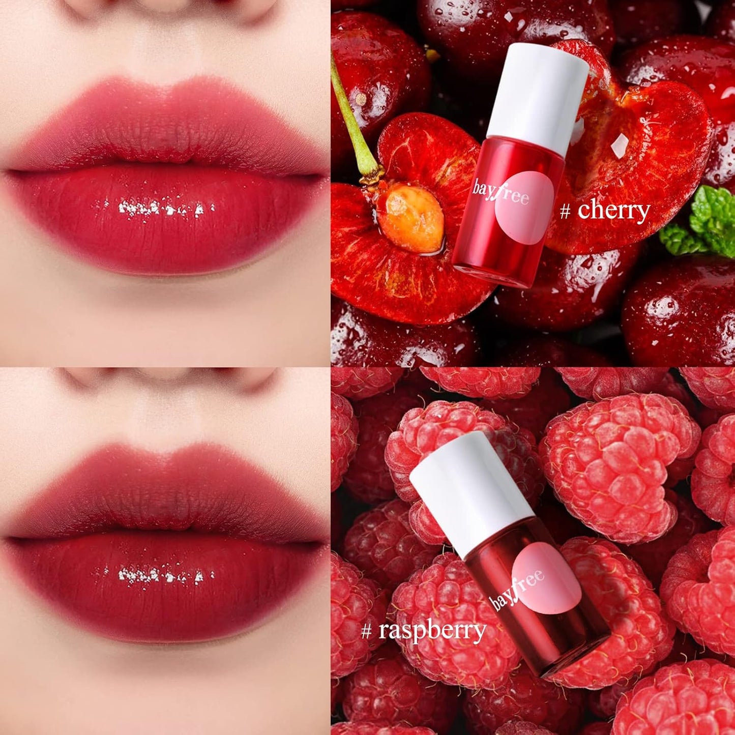 Lip Tint Stain Set Long Lasting Waterproof, Lightweight, Non-sticky, Transfer-Proof & Hydrating Tinted Lip Balm, Natural Gloss Finish, Lightweight
