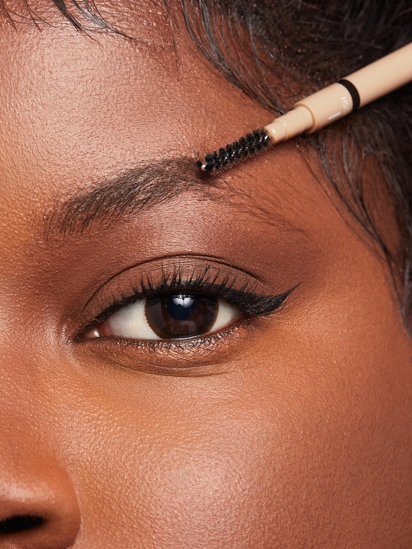 SHEGLAM Insta-Fill Eyebrow Pencil Long Lasting Non-Sticky Sweatproof Matte Eye Brow Pen Makeup-Dark brown