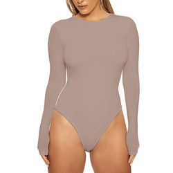 Fall glow ribbed bodysuit