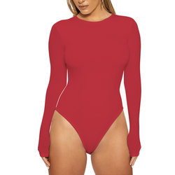 Fall glow ribbed bodysuit