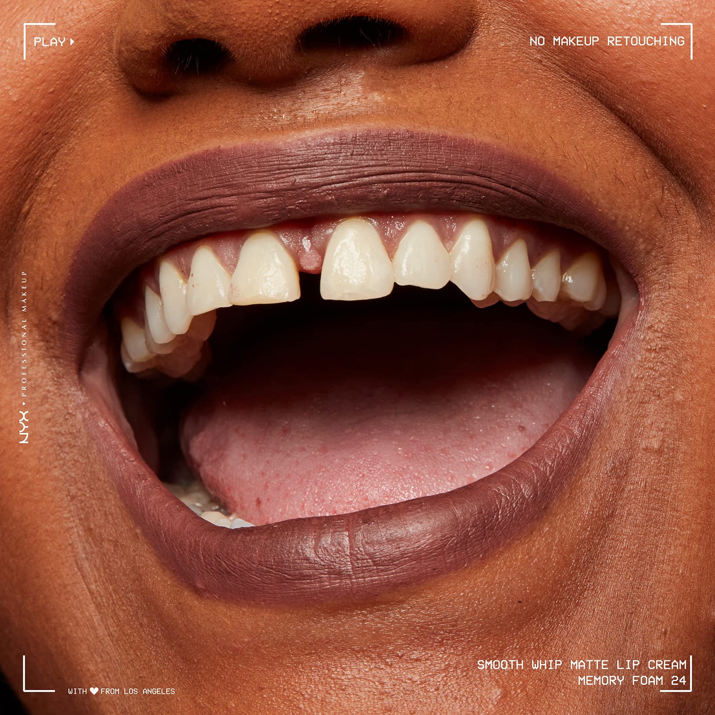 NYX PROFESSIONAL MAKEUP Smooth Whip Matte Lip Cream, Long Lasting, Moisturizing, Vegan Liquid Lipstick - Chocolate Mousse (Deep Red Brown)