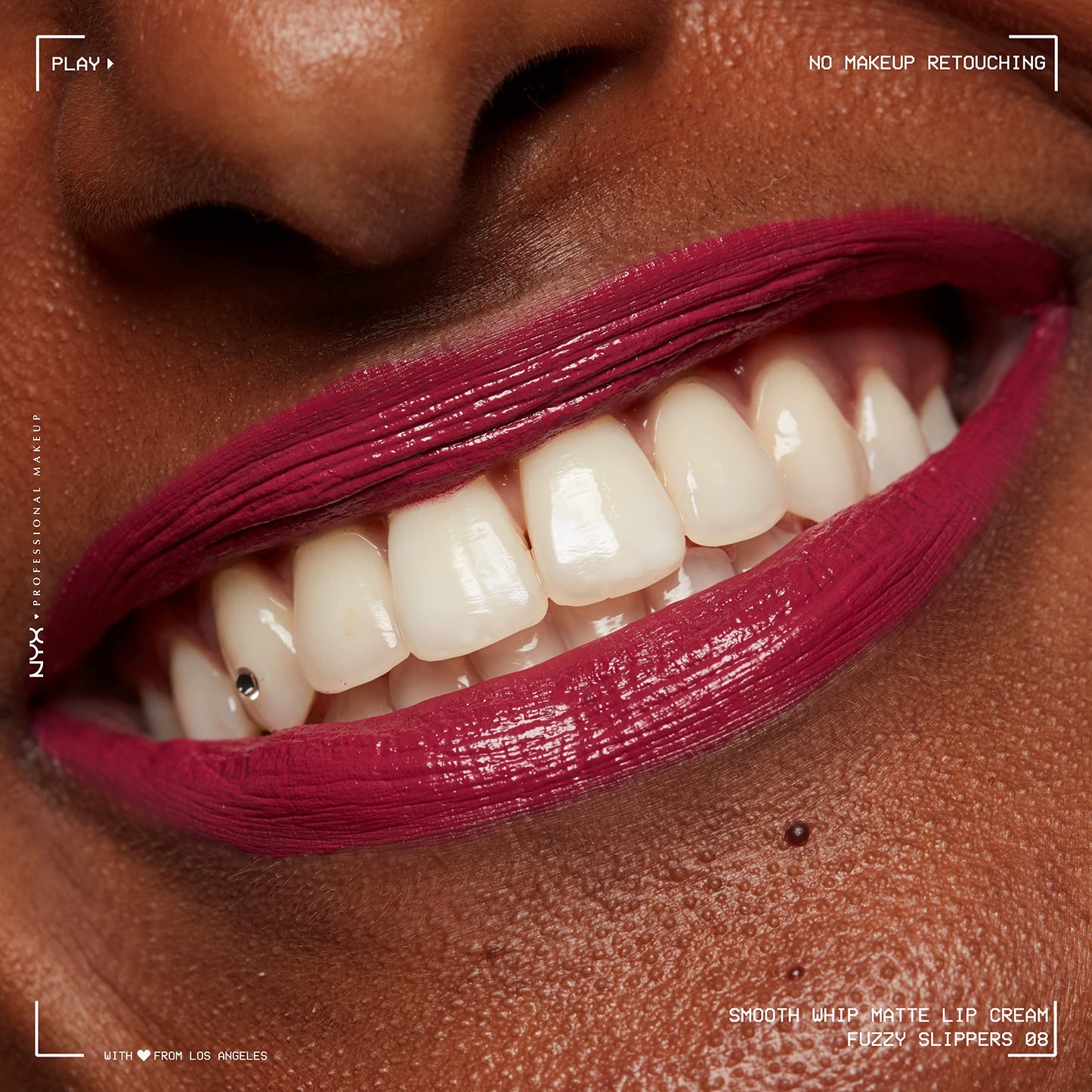 NYX PROFESSIONAL MAKEUP Smooth Whip Matte Lip Cream, Long Lasting, Moisturizing, Vegan Liquid Lipstick - Chocolate Mousse (Deep Red Brown)