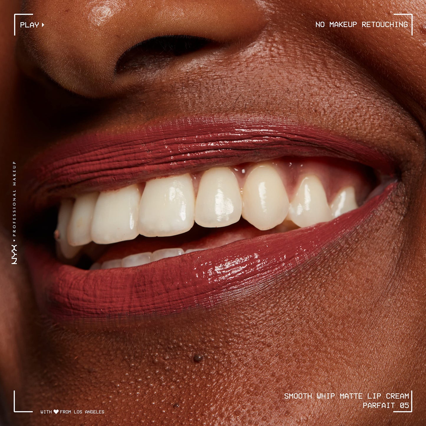 NYX PROFESSIONAL MAKEUP Smooth Whip Matte Lip Cream, Long Lasting, Moisturizing, Vegan Liquid Lipstick - Chocolate Mousse (Deep Red Brown)