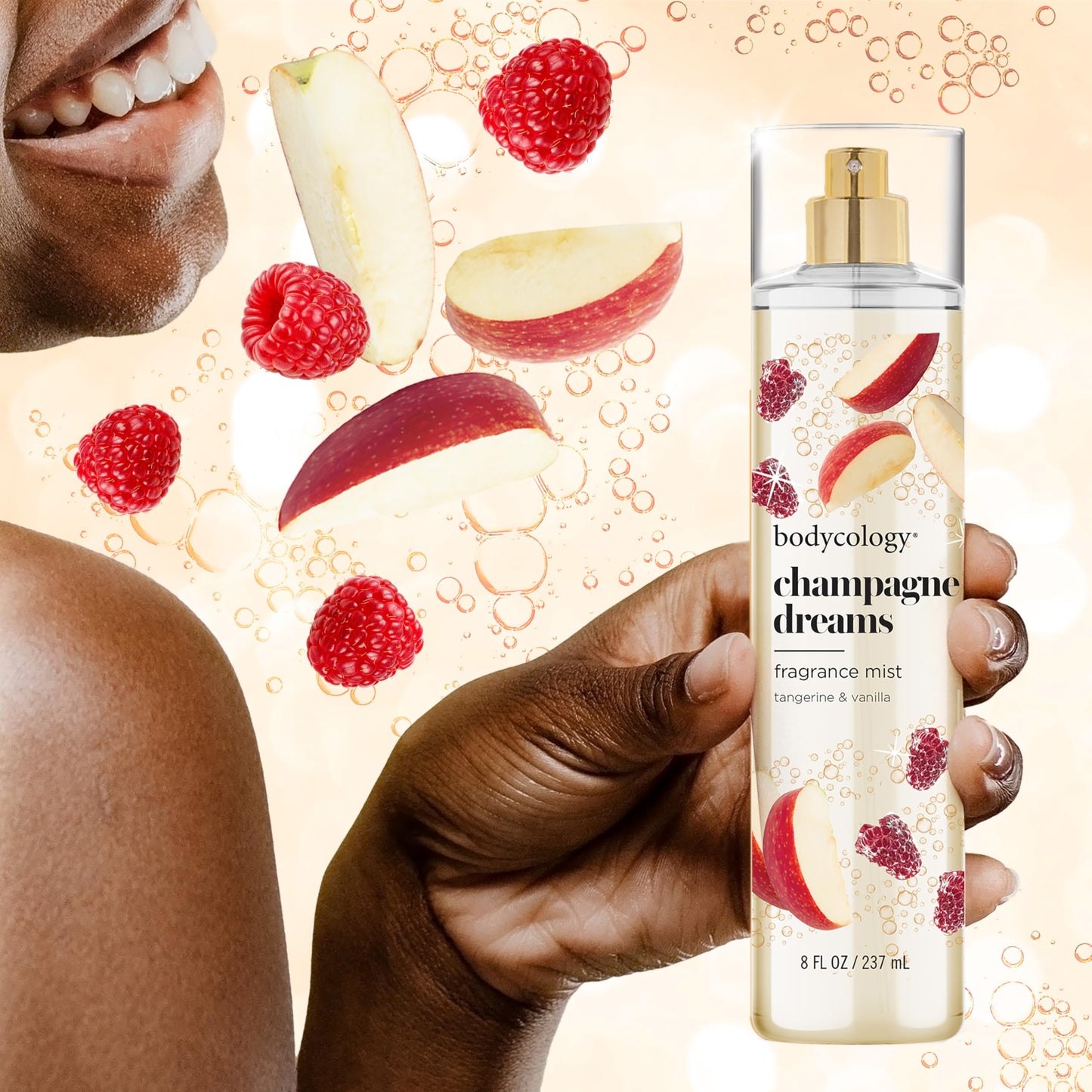 Bodycology Long-Lasting Fragrance Body Mist, Strawberry Cheesecake, 8 fl oz