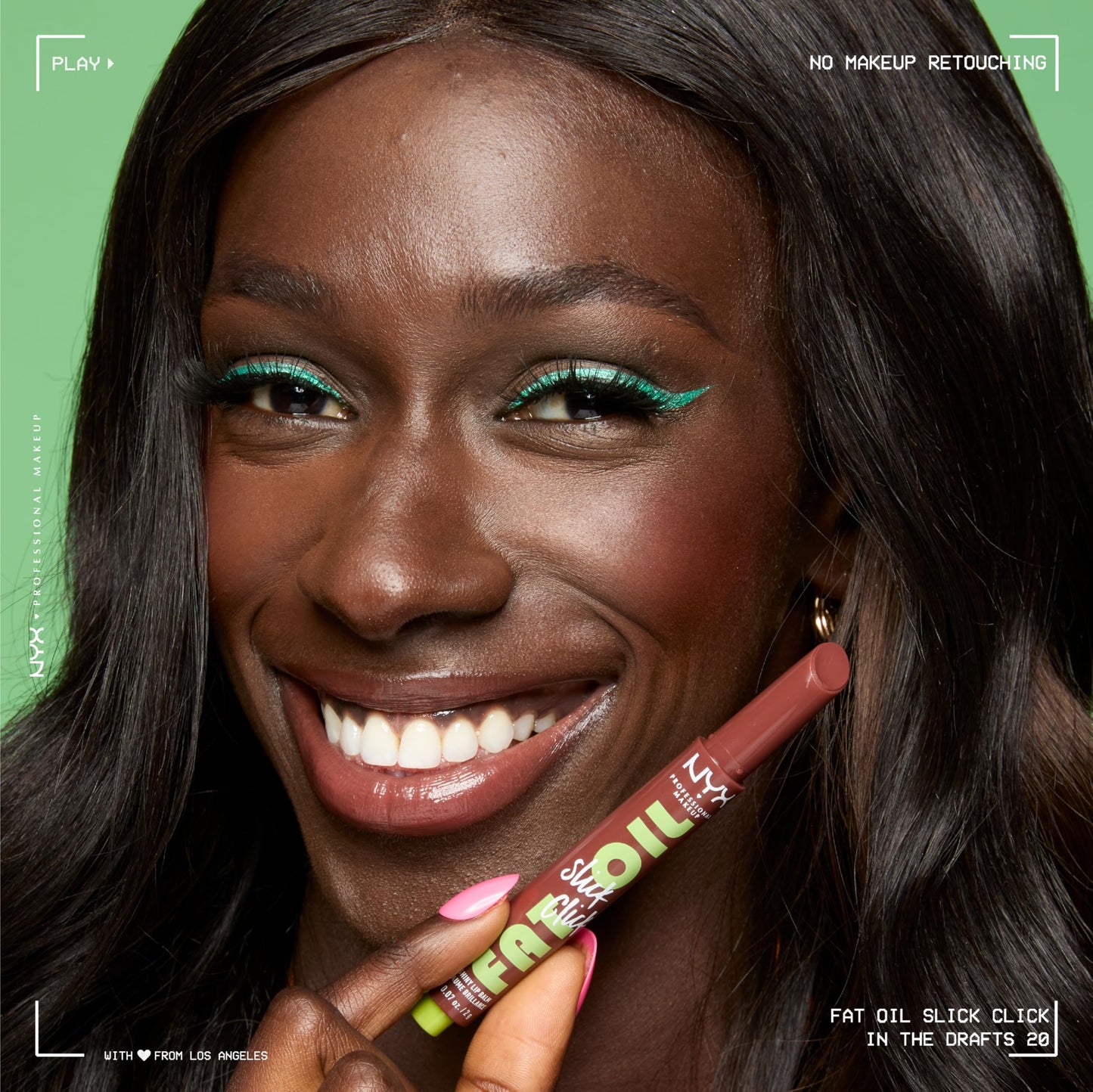 NYX PROFESSIONAL MAKEUP Fat Oil Slick Click, Lightweight, Buildable, Pigmented Vegan Lip Balm - No Filter Needed