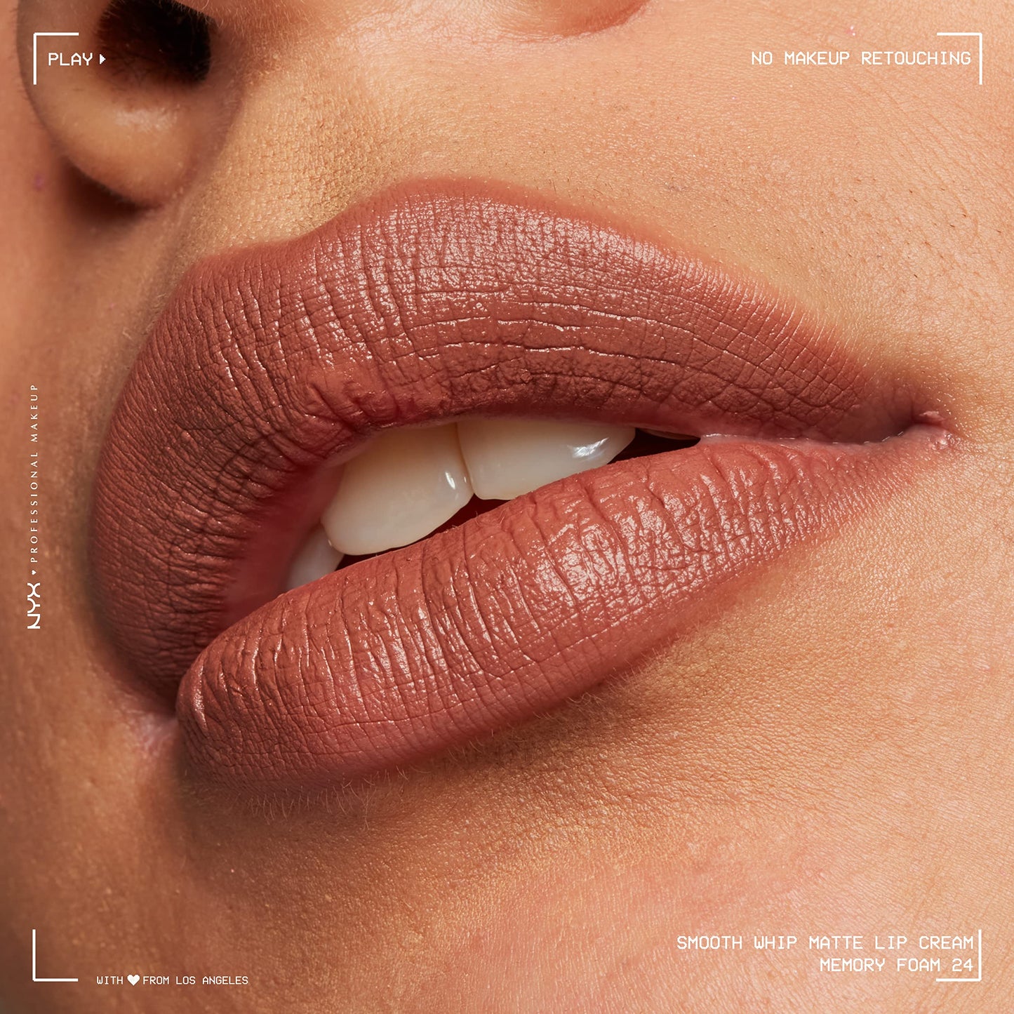 NYX PROFESSIONAL MAKEUP Smooth Whip Matte Lip Cream, Long Lasting, Moisturizing, Vegan Liquid Lipstick - Chocolate Mousse (Deep Red Brown)