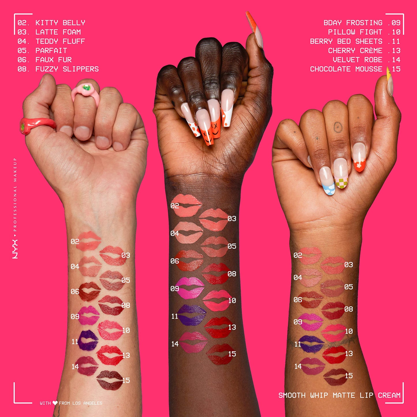 NYX PROFESSIONAL MAKEUP Smooth Whip Matte Lip Cream, Long Lasting, Moisturizing, Vegan Liquid Lipstick - Chocolate Mousse (Deep Red Brown)