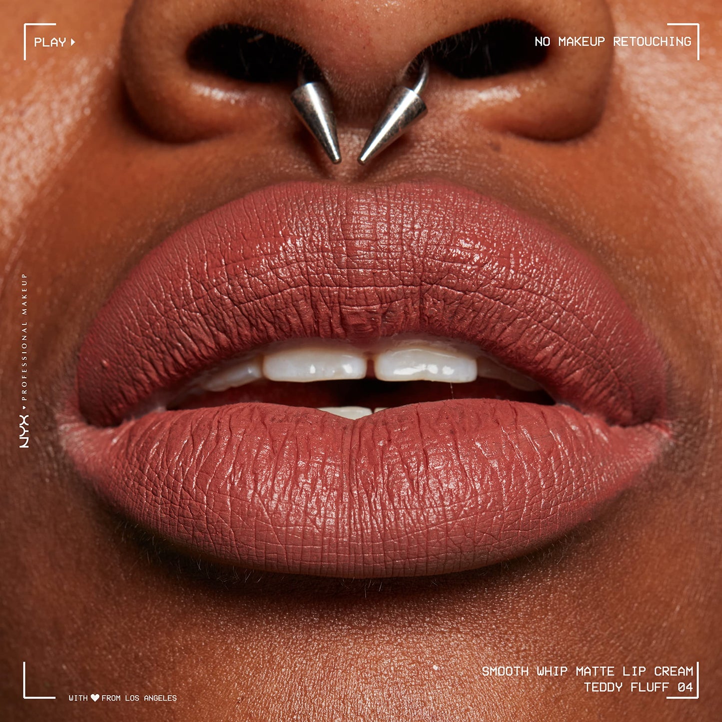 NYX PROFESSIONAL MAKEUP Smooth Whip Matte Lip Cream, Long Lasting, Moisturizing, Vegan Liquid Lipstick - Chocolate Mousse (Deep Red Brown)