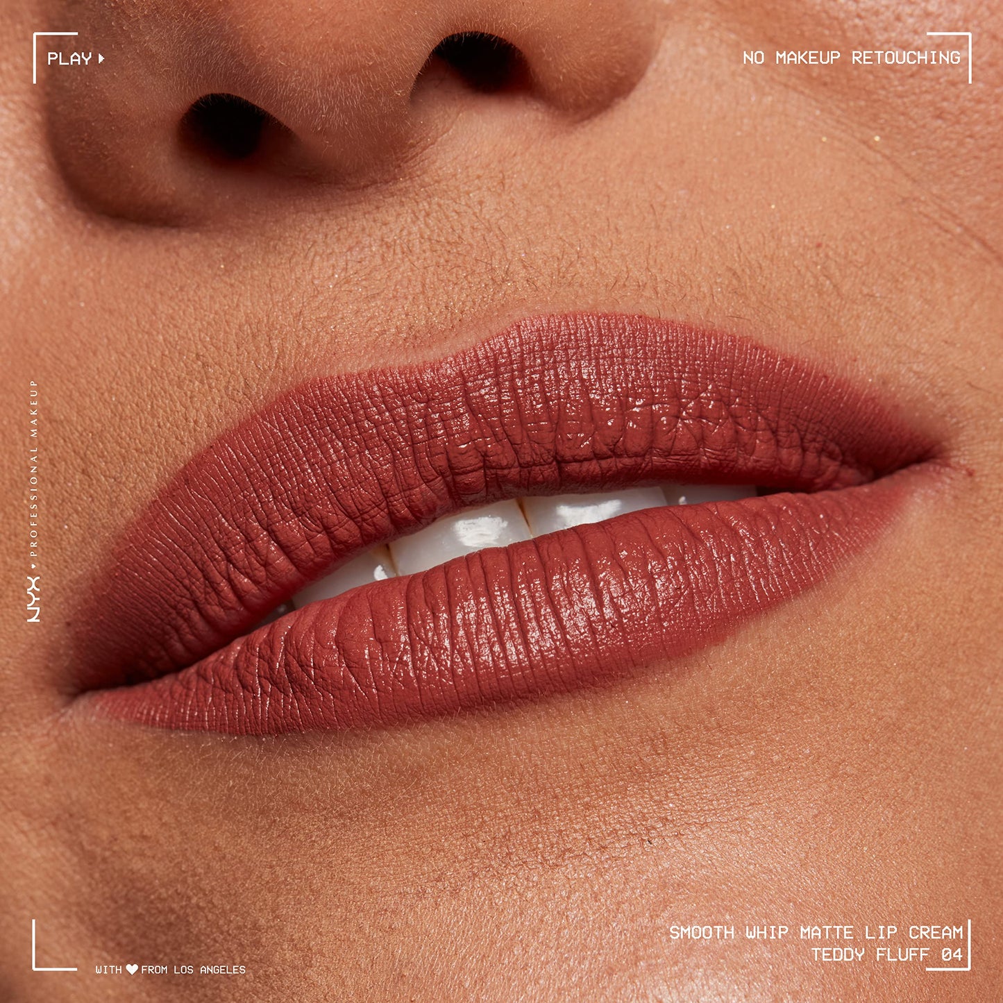 NYX PROFESSIONAL MAKEUP Smooth Whip Matte Lip Cream, Long Lasting, Moisturizing, Vegan Liquid Lipstick - Chocolate Mousse (Deep Red Brown)