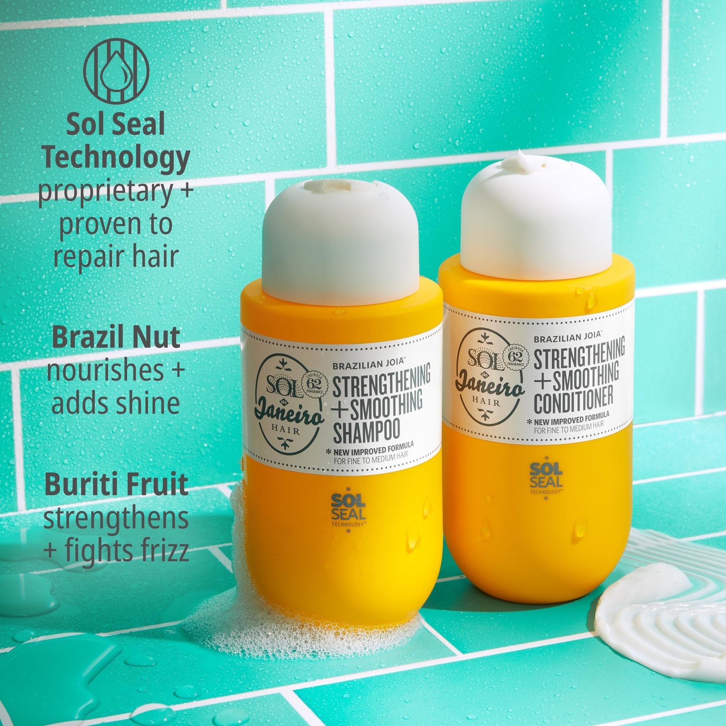 SOL DE JANEIRO Brazilian Joia Damage Repairing Shampoo & Conditioner Set