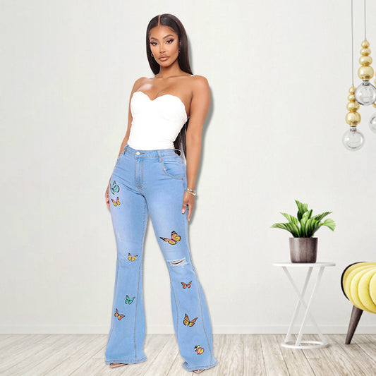 Butterfly Dream Flare Jeans