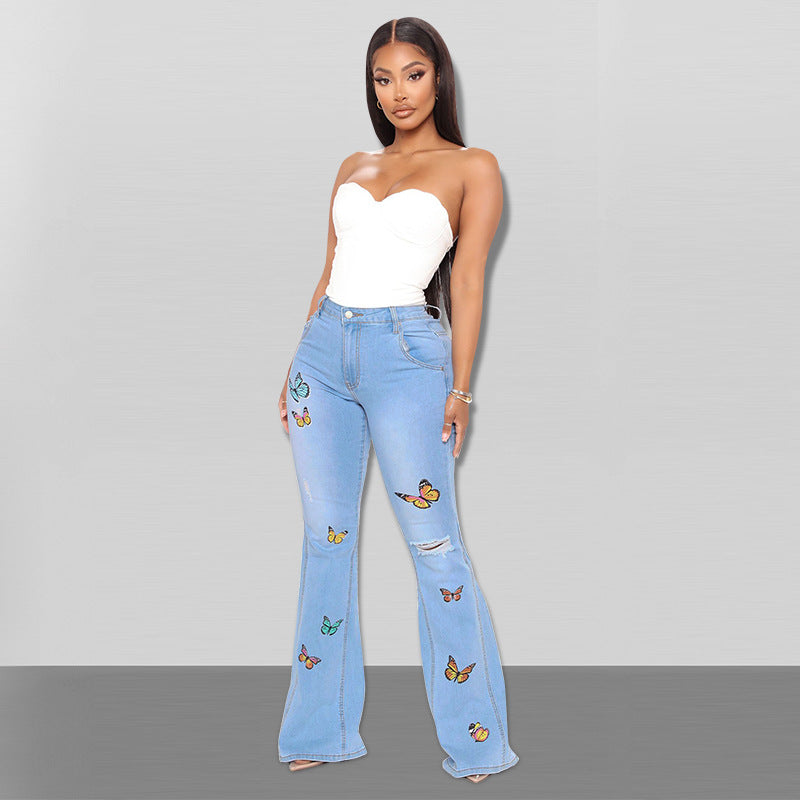 Butterfly Dream Flare Jeans
