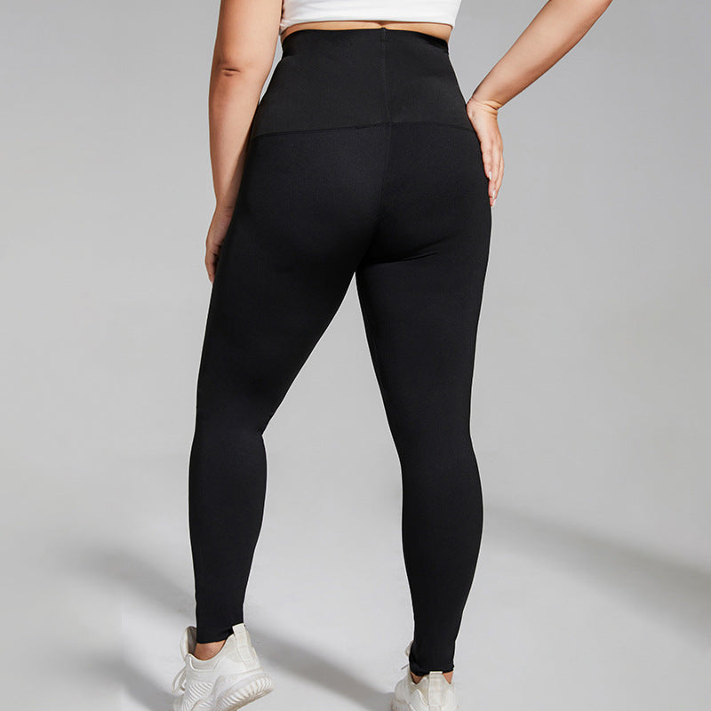 Plus Size Shaping Pants Belly Contracting Cropped Pants