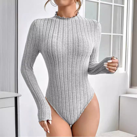 Cozy chic ribbed bodysuit