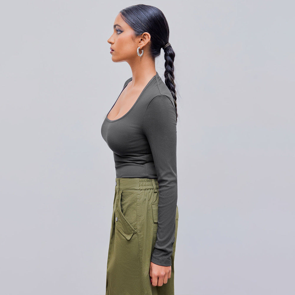 Minimal luxe scoop bodysuit