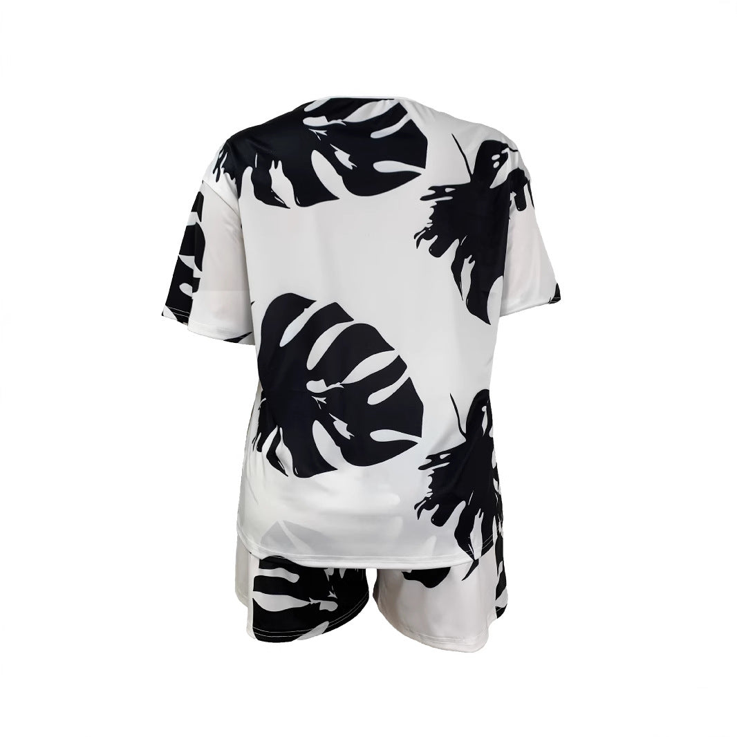 Monochrome Island Set -Black & White Palm