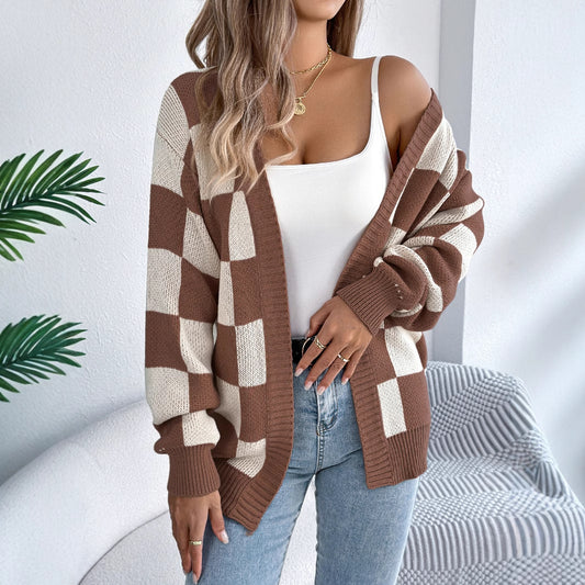 Checkmate Knit Cardigan