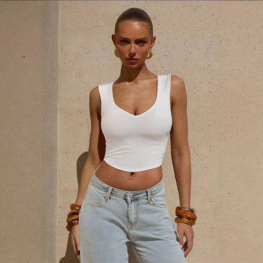 Camisole Casual  Solid Color Top