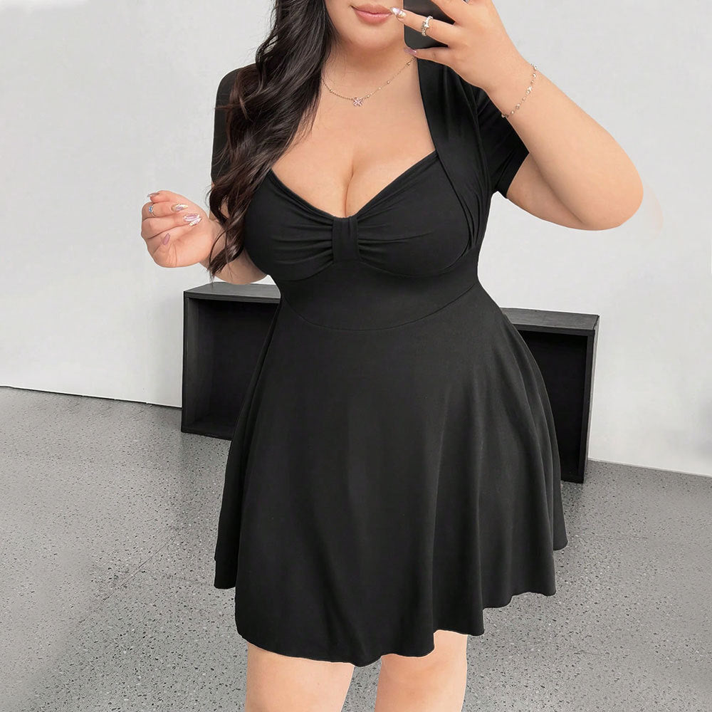 Timeless Hourglass Dress-Elegant Black
