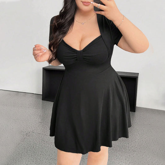 Timeless Hourglass Dress-Elegant Black