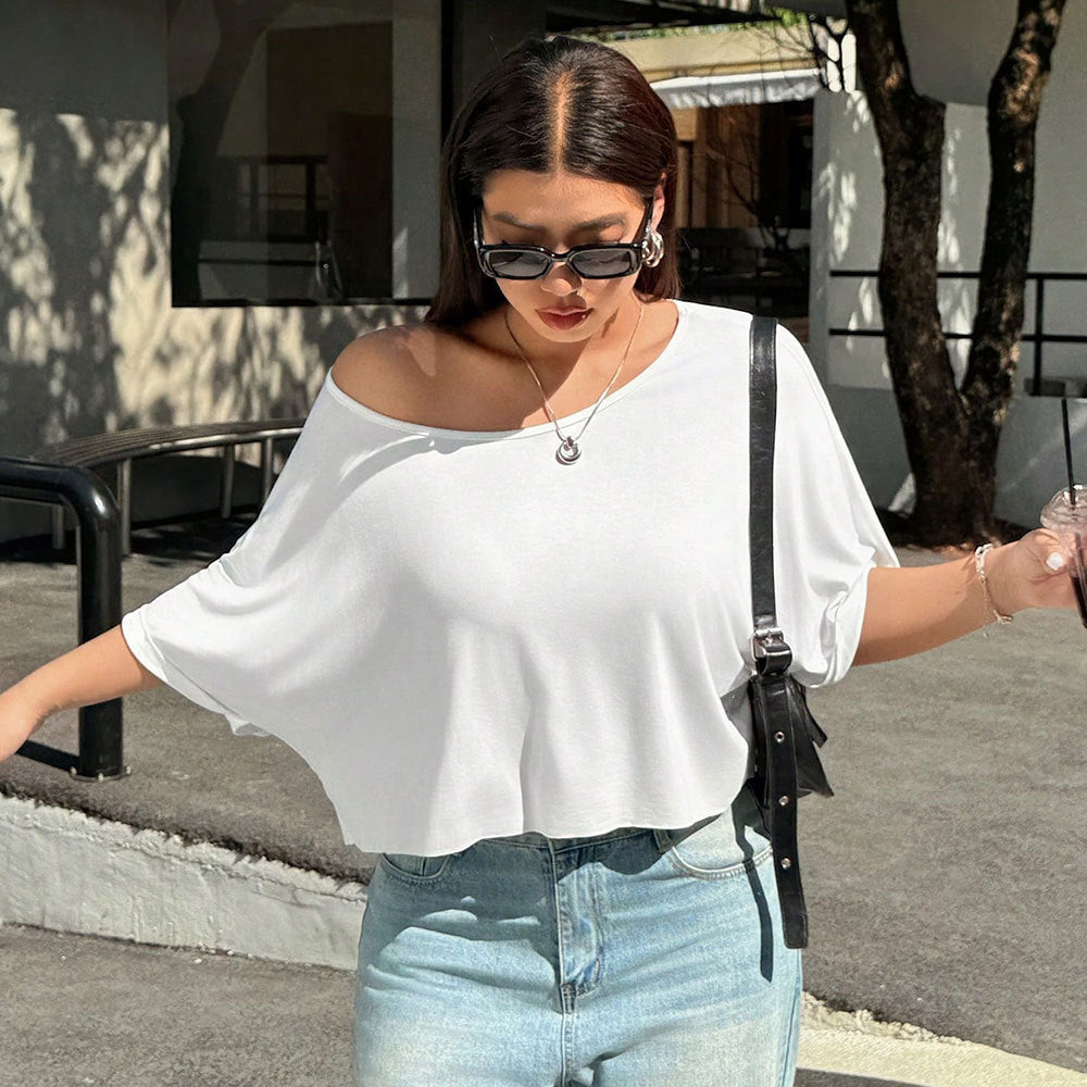 Off Shoulder Chill Crop Tee