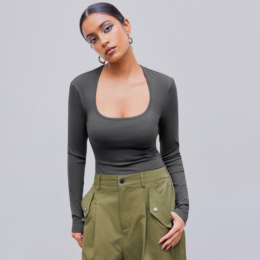 Minimal luxe scoop bodysuit