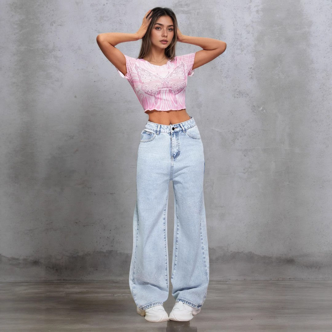 Ocean Breeze Wide Leg Jeans