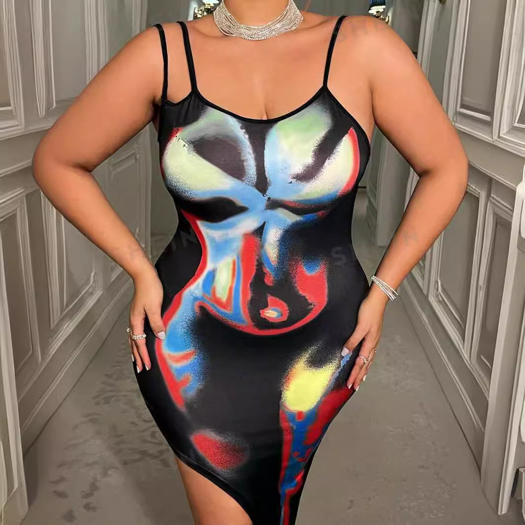 Liquid Silver Mini Dress