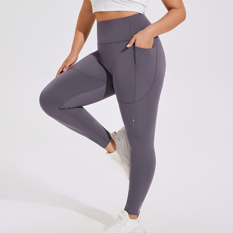 Plus Size High Waist Hip Lift Lulu Yoga Pants Women Running