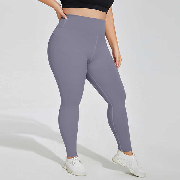 Voidsy Yoga Pants Nude High Waist Peach