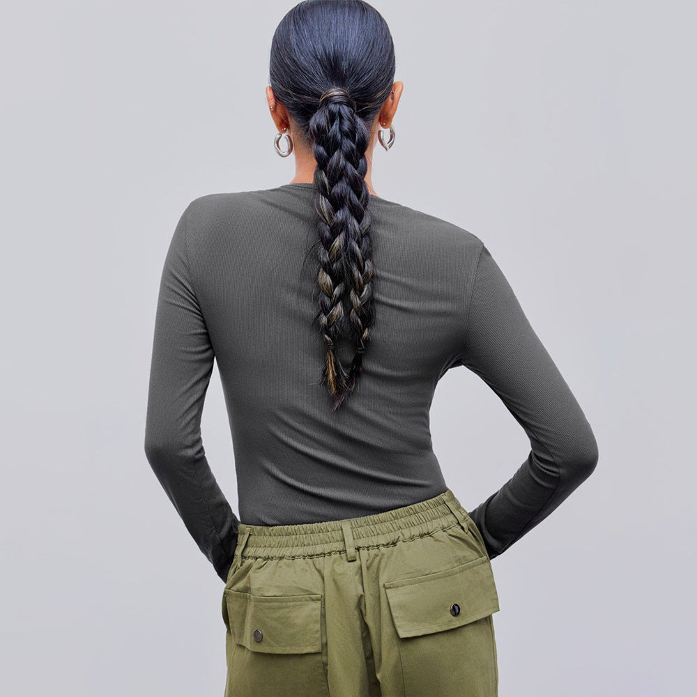 Minimal luxe scoop bodysuit