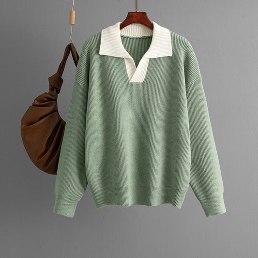 Mint Collar Knit