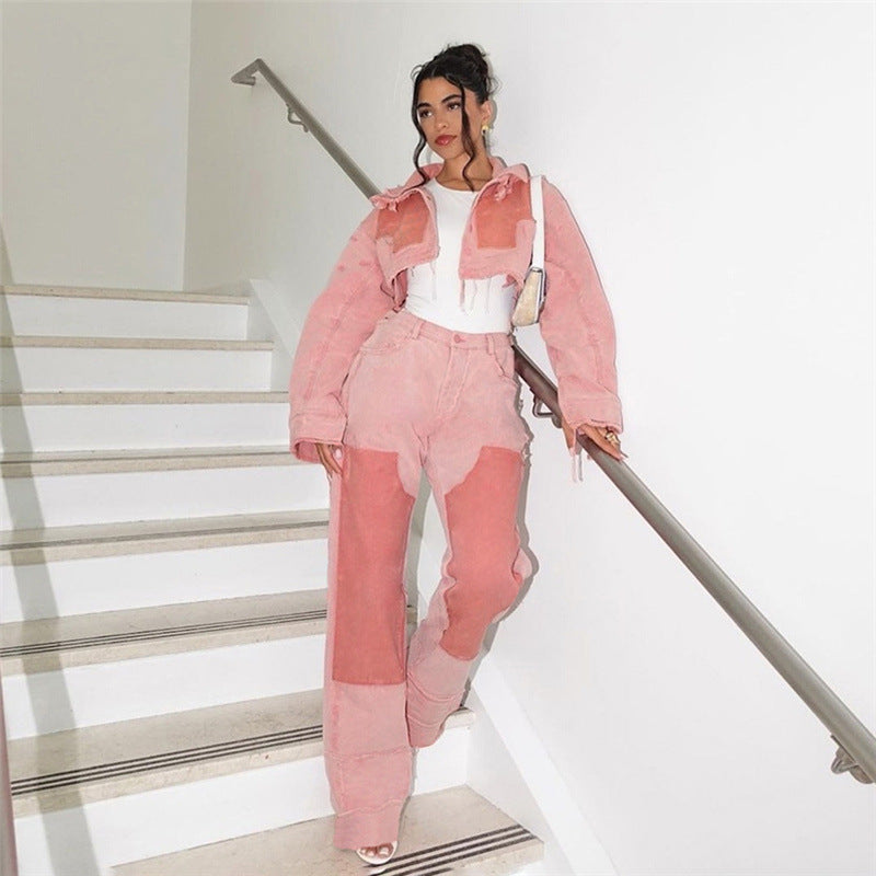 Blush Crush Wide Leg Jeans