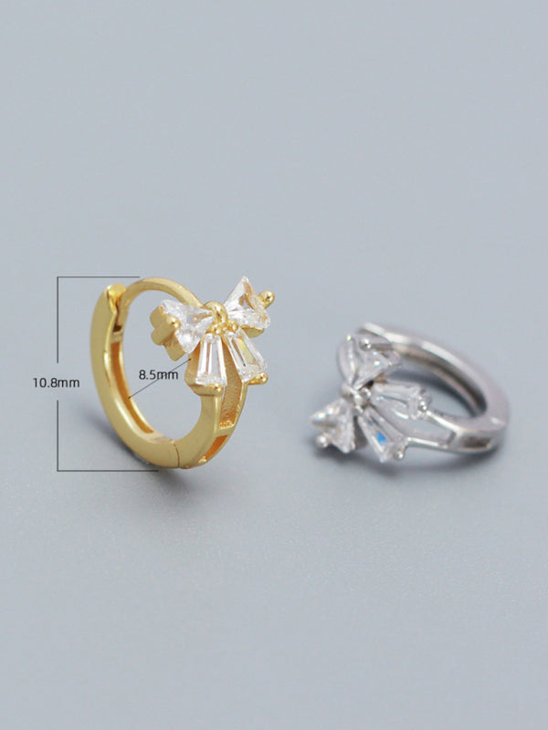 Women's Exquisite and Cute Bow Heart Shape Earrings