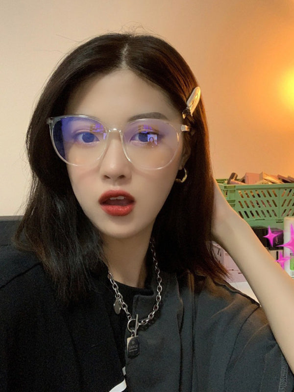 New fashionable anti-blue light large frame glasses frames