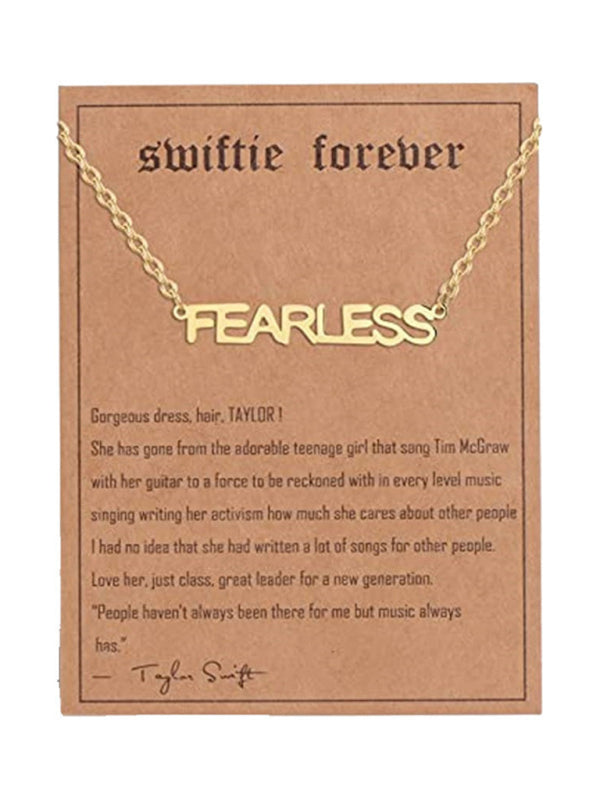 New fashionable golden letter golden number pendant clavicle chain