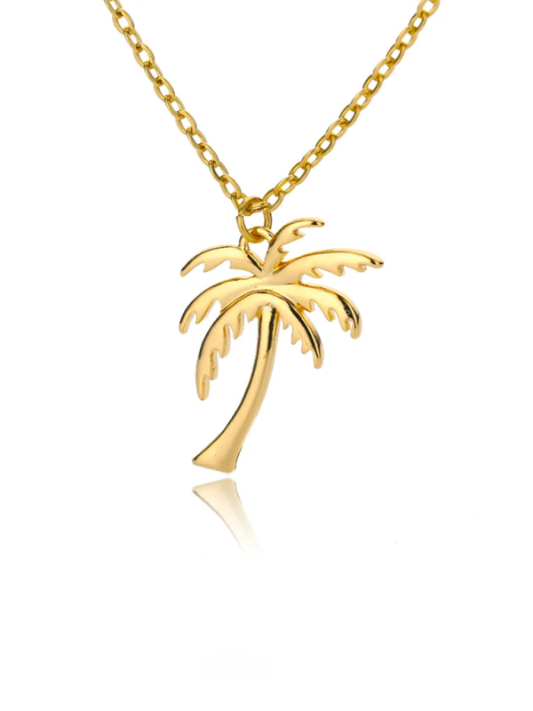 New versatile holiday beach coconut tree pendant necklace