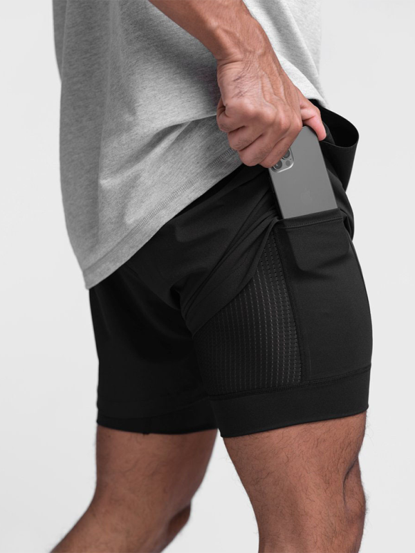 Double layer breathable anti-exposure Voidsy sports shorts