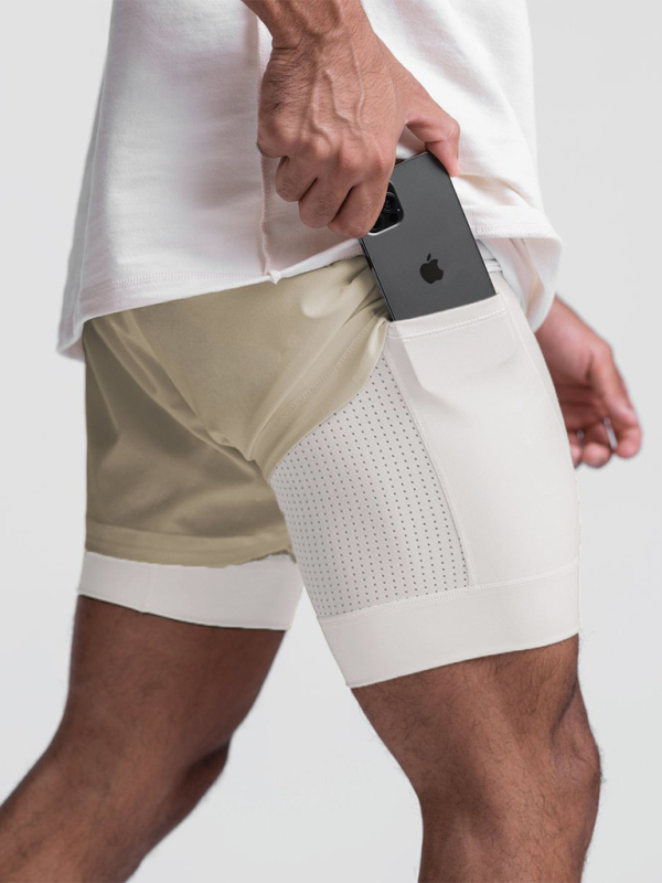 Double layer breathable anti-exposure Voidsy sports shorts