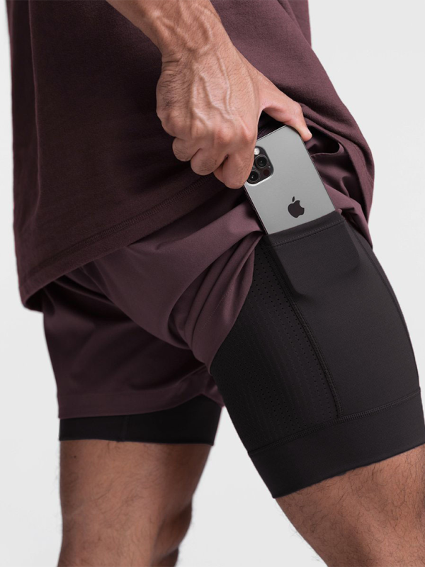 Double layer breathable anti-exposure Voidsy sports shorts