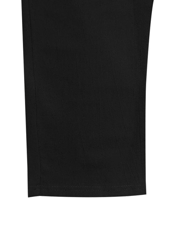 Men's Loose Casual Relaxed Straight Linen Naples Gurga Breathable Trousers