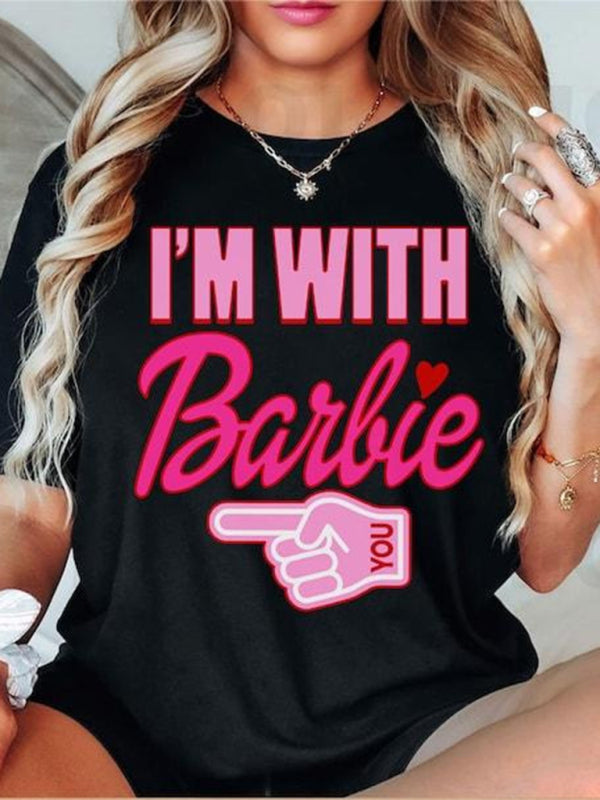 Women's Barbie Shoulder T-Shirt