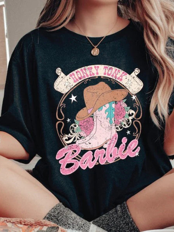 Women's Barbie Shoulder T-Shirt
