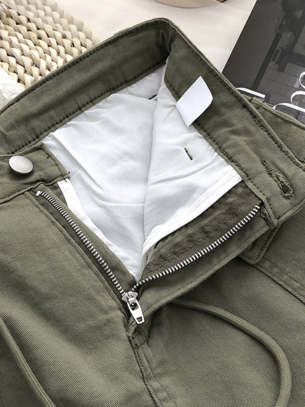 Voidsy high waist denim hip-covering skirt