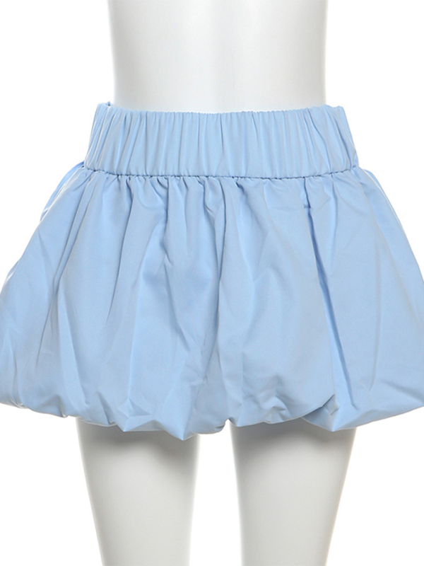 Voidsy bubble skirt high waist ultra short skirt