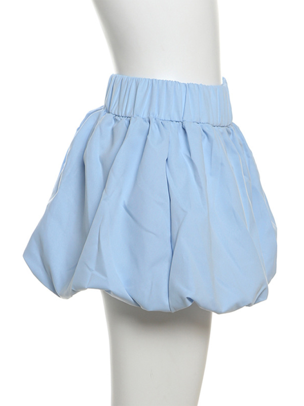 Voidsy bubble skirt high waist ultra short skirt