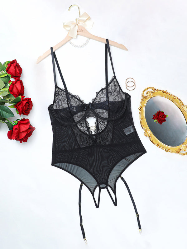 Plus Size Women's Voidsy  Bodysuit Sexy Lingerie Set