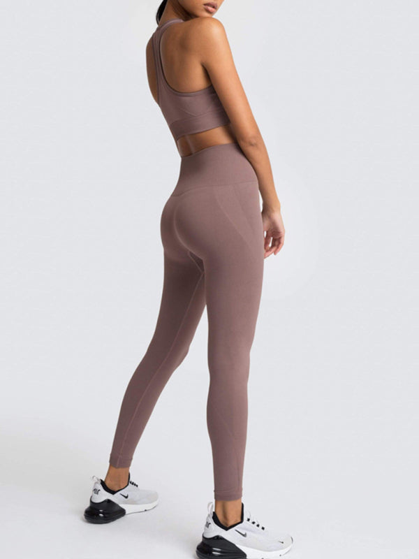 MOVE by Voidsy High Waist Peach Hip Two-piece Set